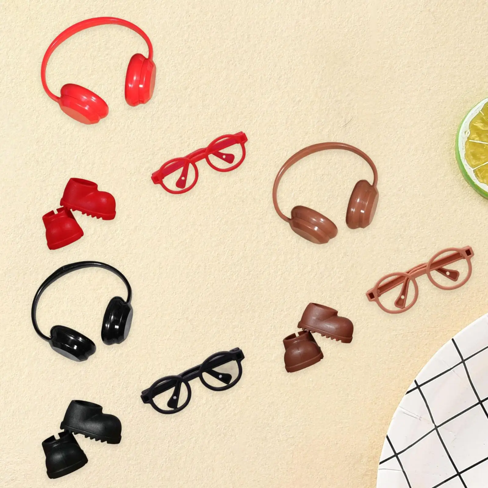 Botas de lluvia para muñecas en miniatura, elegantes zapatos cortos hechos a mano para muñecas de 6,69 pulgadas