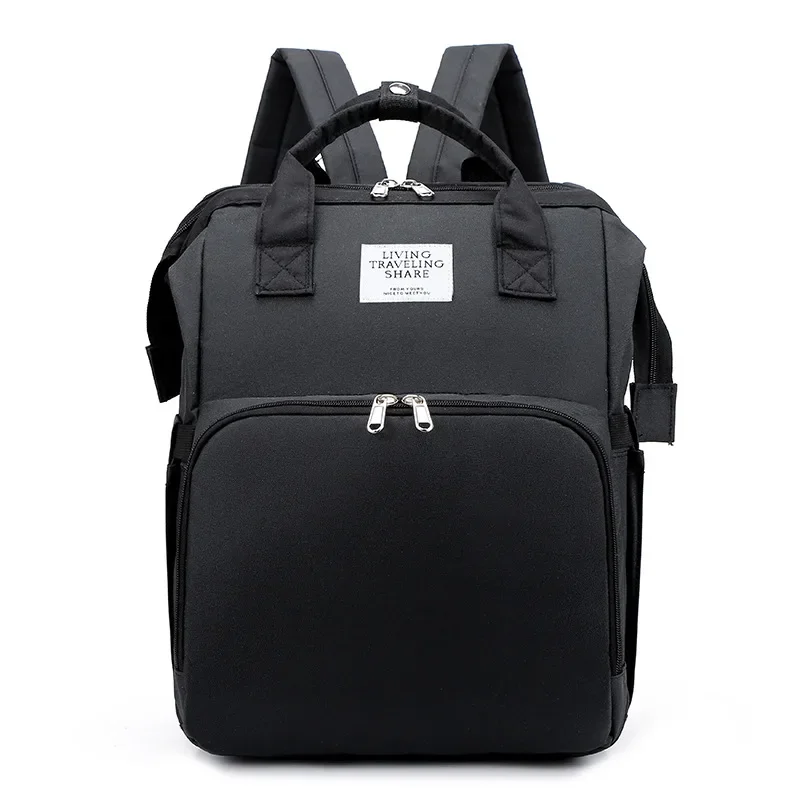 Venta al por mayor, bolsas multifuncionales para mamás, bolsas USB de gran capacidad para madres y bebés, bolsas plegables para madres y bebés - imagen 4