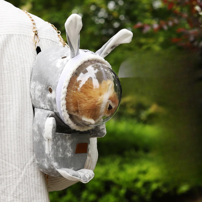 Bolsa de hámster para salir, cobaya, dragón, gato, enano, conejo, miel, portátil y compacta - imagen 4