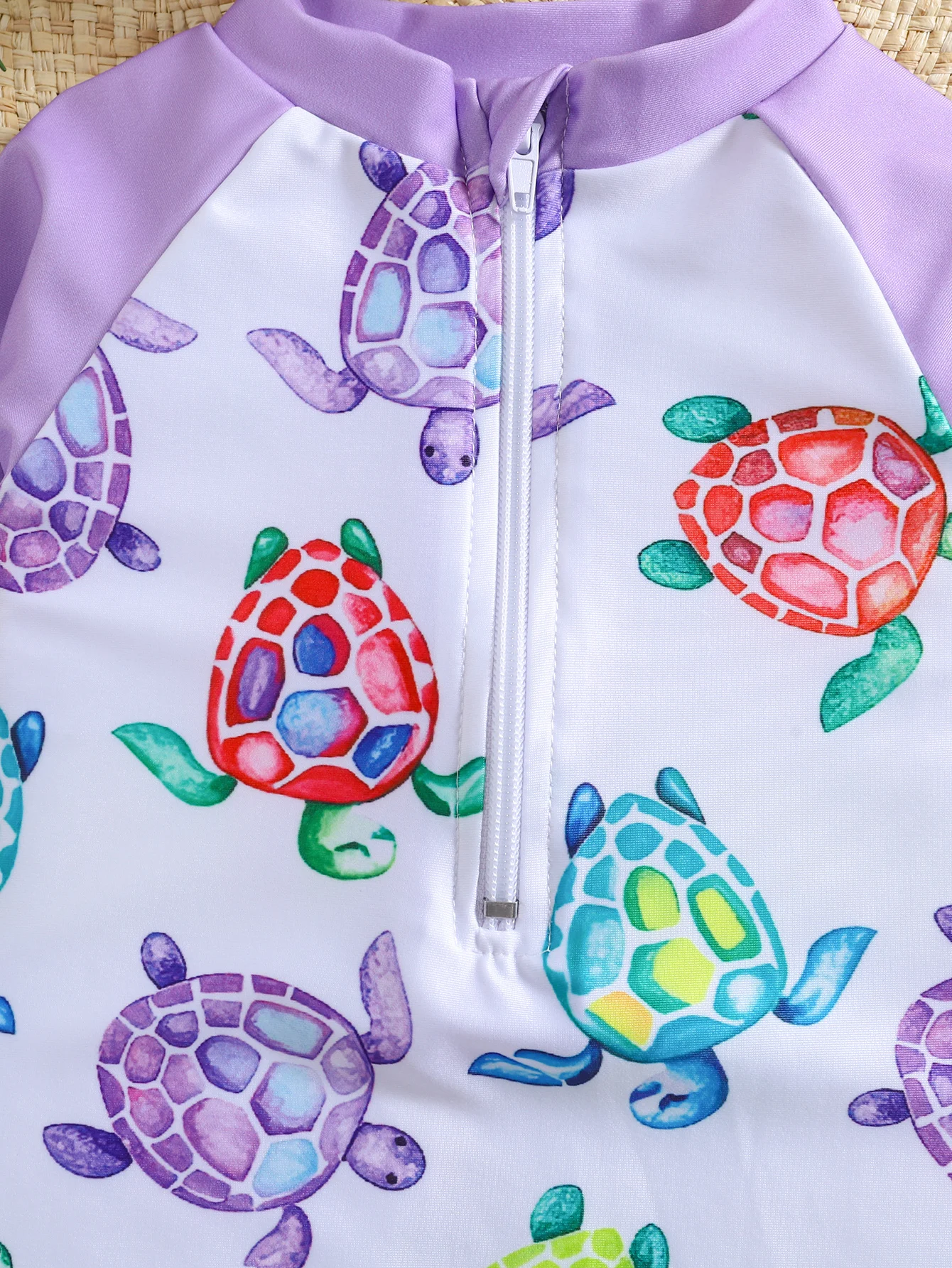 Traje de baño manga larga para niña con estampado dibujos animados - imagen 3