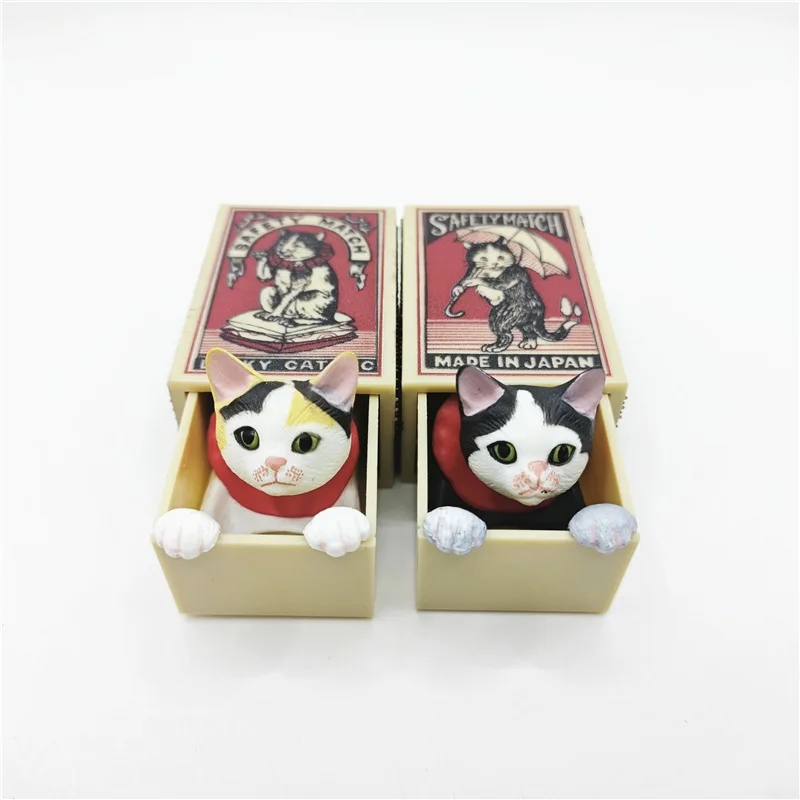 Nueva caja ciega para gatos, juguetes de figuras de gato de la serie Matchbox, juguetes para fanáticos, regalo para niños - imagen 4