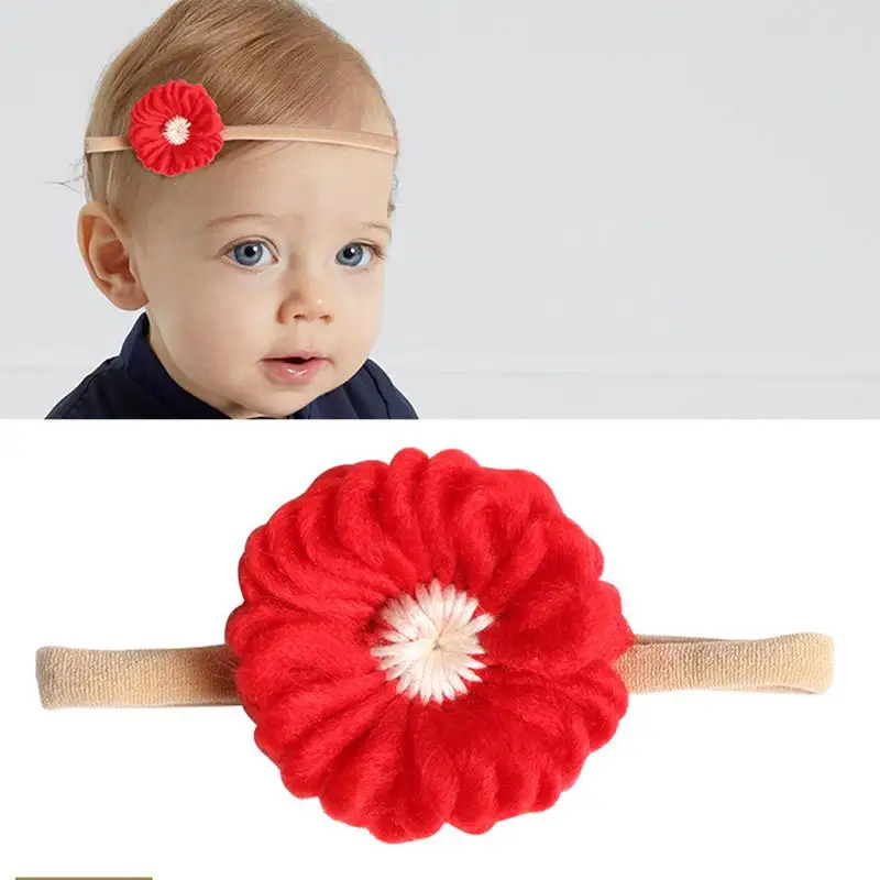 Diadema de nailon para bebé, lazos 10X, diademas de nailon hechas a mano para el cabello para niños, elásticos cómodos y suaves con lazo para el cabello para niñas - imagen 4