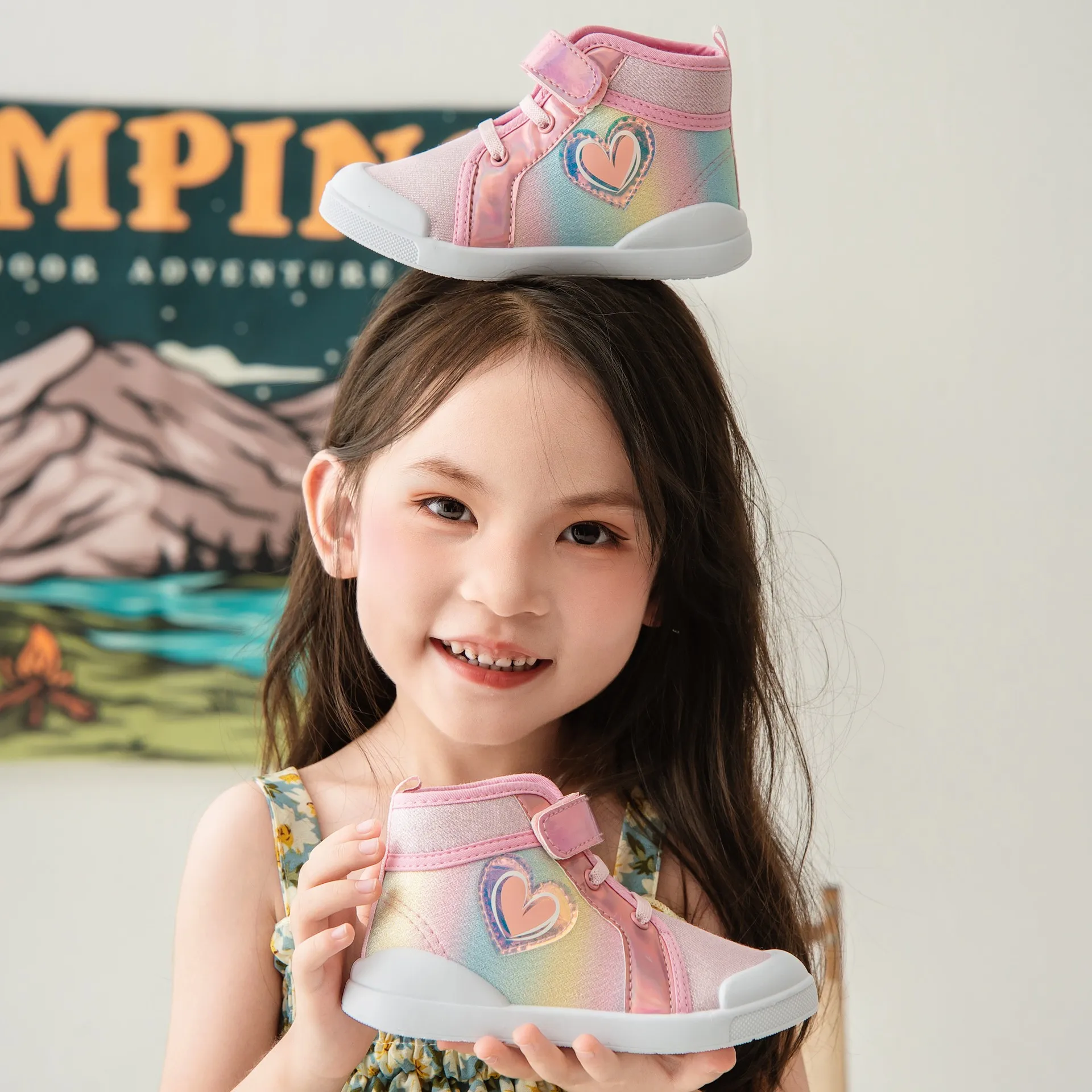Zapatos de lona para niñas con corazón - Otoño invierno - imagen 5
