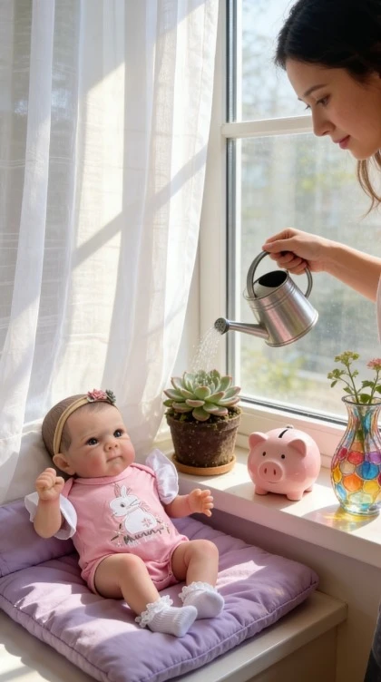 NPK 17 ''Beborn Bettie cara bonita bebé pintura 3D piel con muchos detalles venas tela suave cuerpo realista muñecas de bebé fofinas - imagen 4