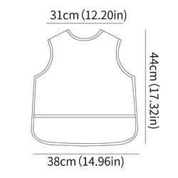 Babero impermeable suave con ilustraciones para bebé 0-3 años