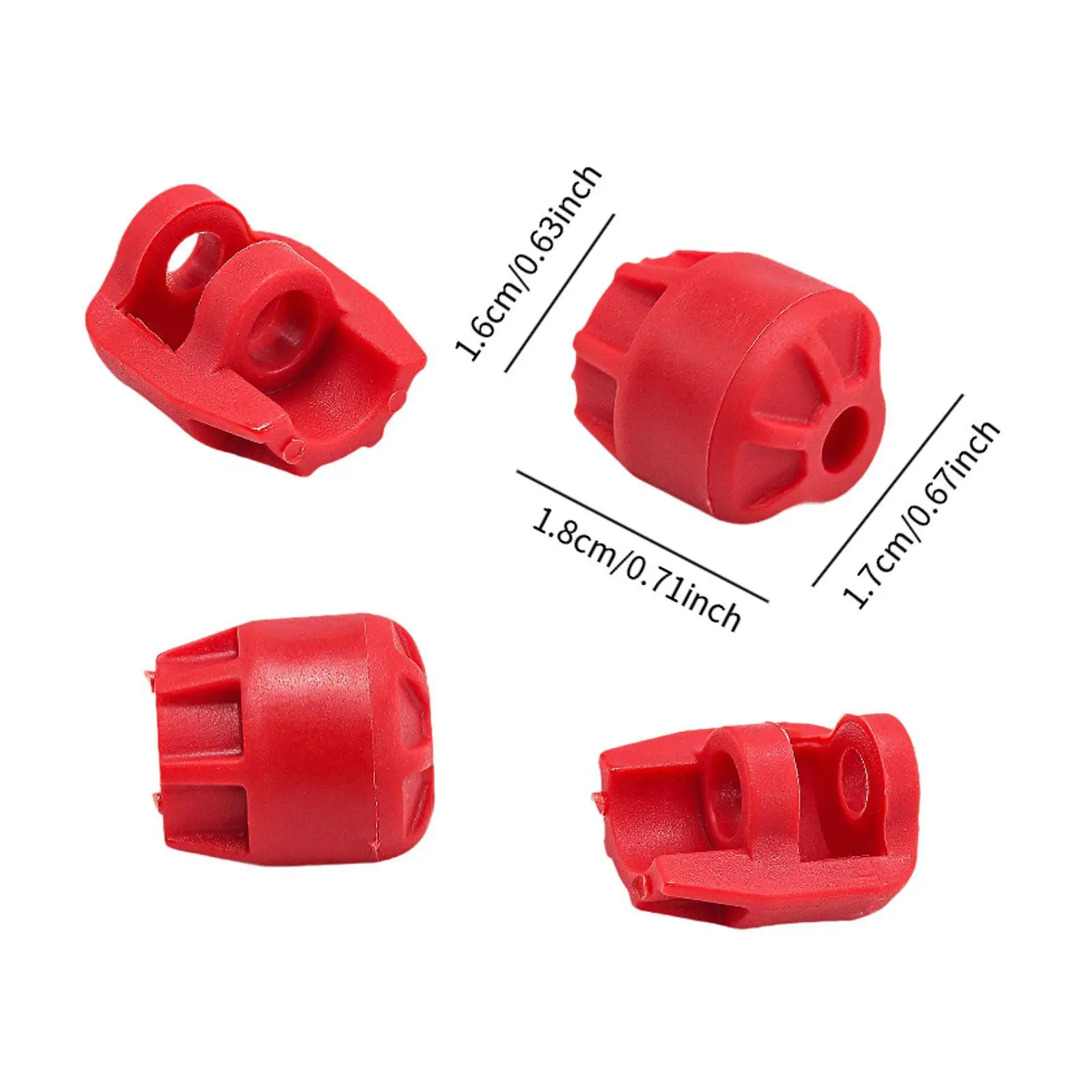 4 Pieces Shock Cap Protector Accessories Spare Parts Upgrades Kits Protector Guards for 1/7 Crawler Replacement RC Hobby Car