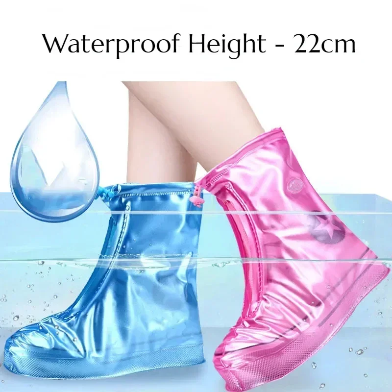 Cubierta de silicona impermeable para zapatos, protectores de zapatos Unisex, Botas de lluvia para interiores y exteriores, cubierta antideslizante de calidad reutilizable lluviosa - imagen 3