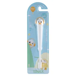 Cepillo de dientes infantil de cerdas suaves – Mango de silicona con dibujos animados