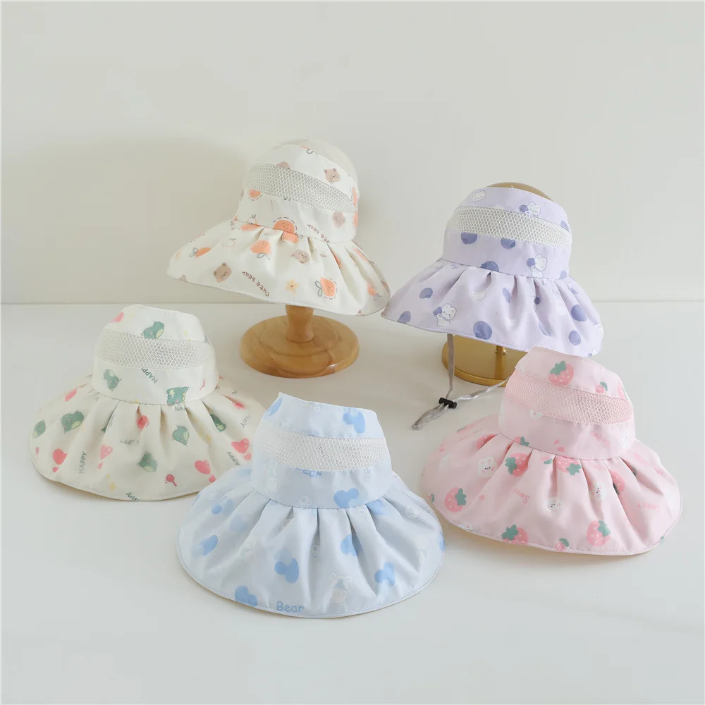 Sombrero sol infantil estilo pescador con dibujo de animales y UV - imagen 4