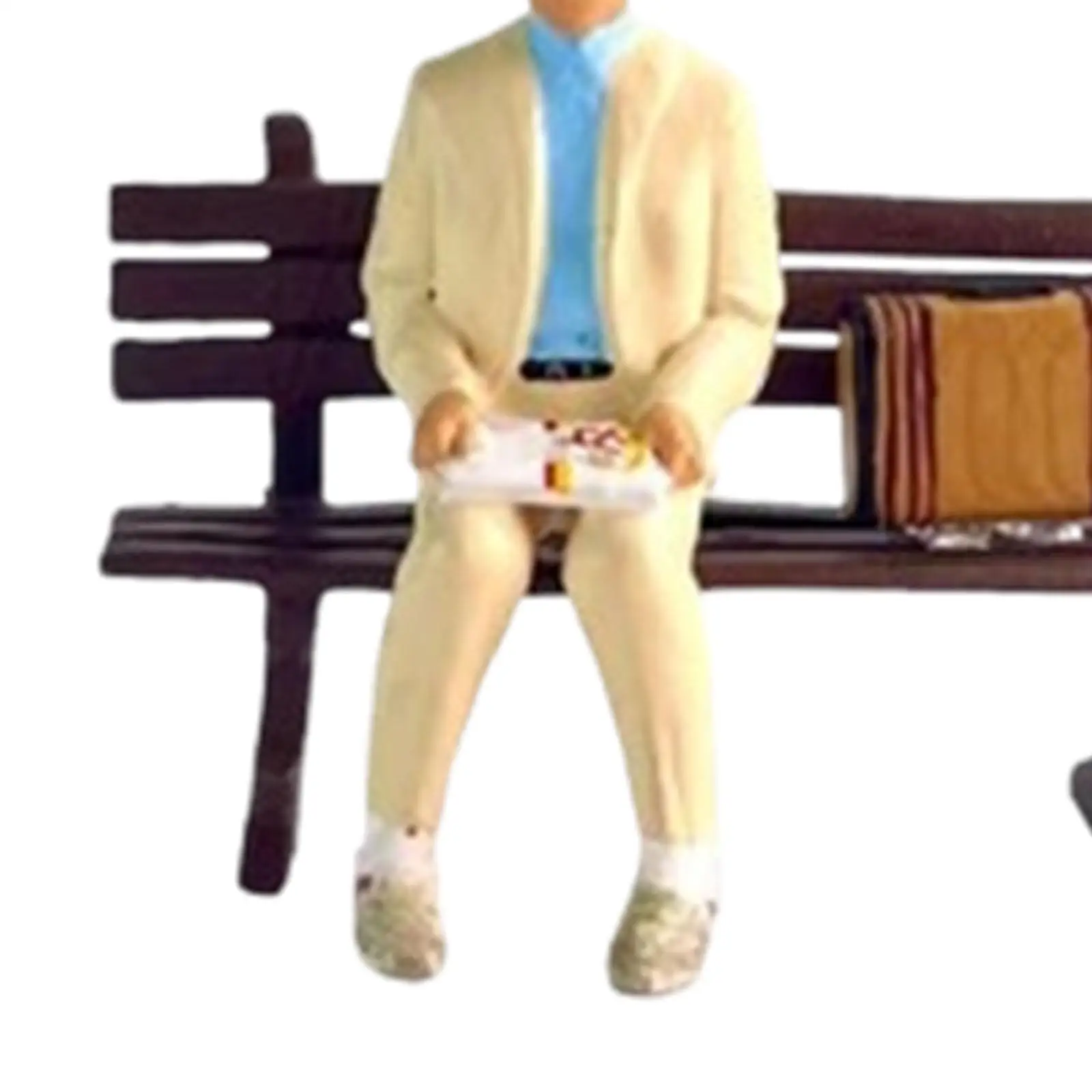 1/64 People Figure Mini Architectural Sand Table Ornament Simulation Men Figure Tiny People Model for Scenery Landscape Decor