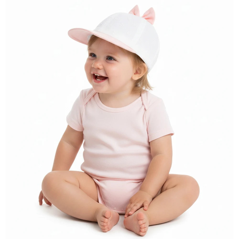 Gorro solar infantil con lazo de encaje – Protección UV verano - imagen 4