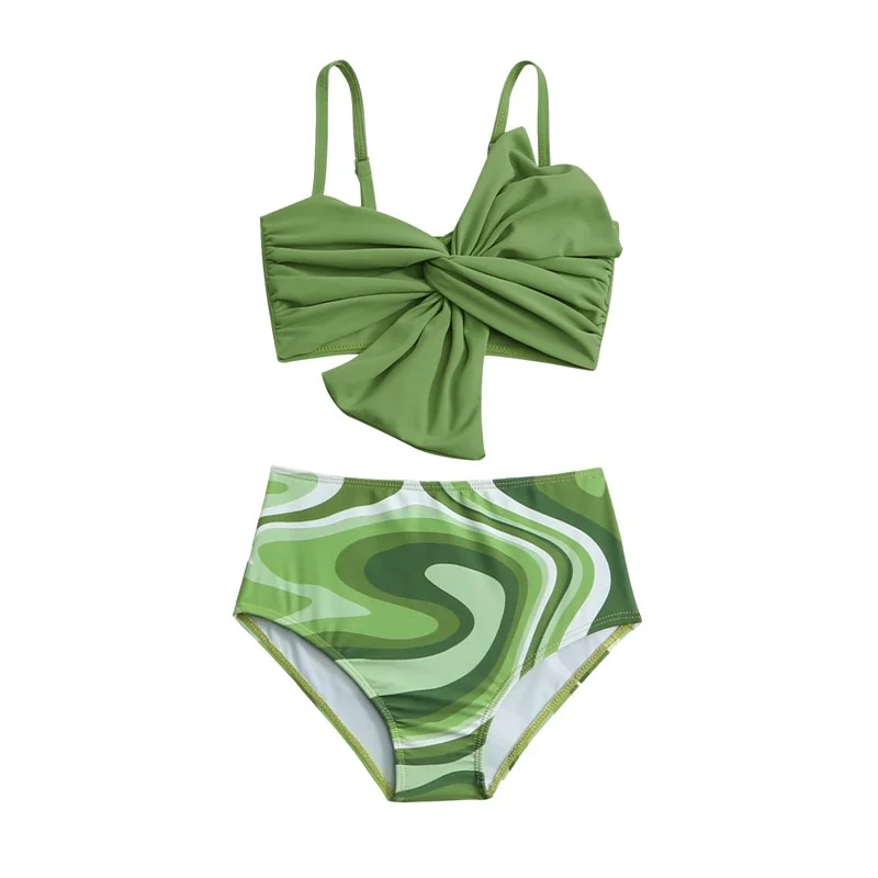 Bañador dos piezas bebé diseño mariposa sin mangas estilo moderno - imagen 3
