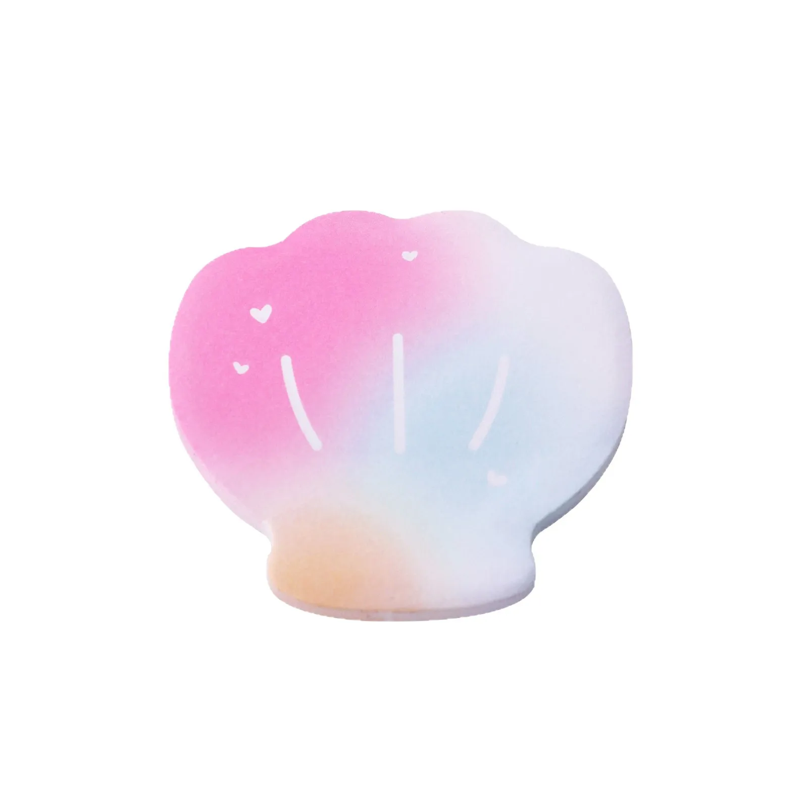 60/240 hojas de notas adhesivas degradadas, formas de conchas y estrellas, papel para notas, notas de oficina para estudiantes, papel para mensajes, suministros escolares - imagen 2