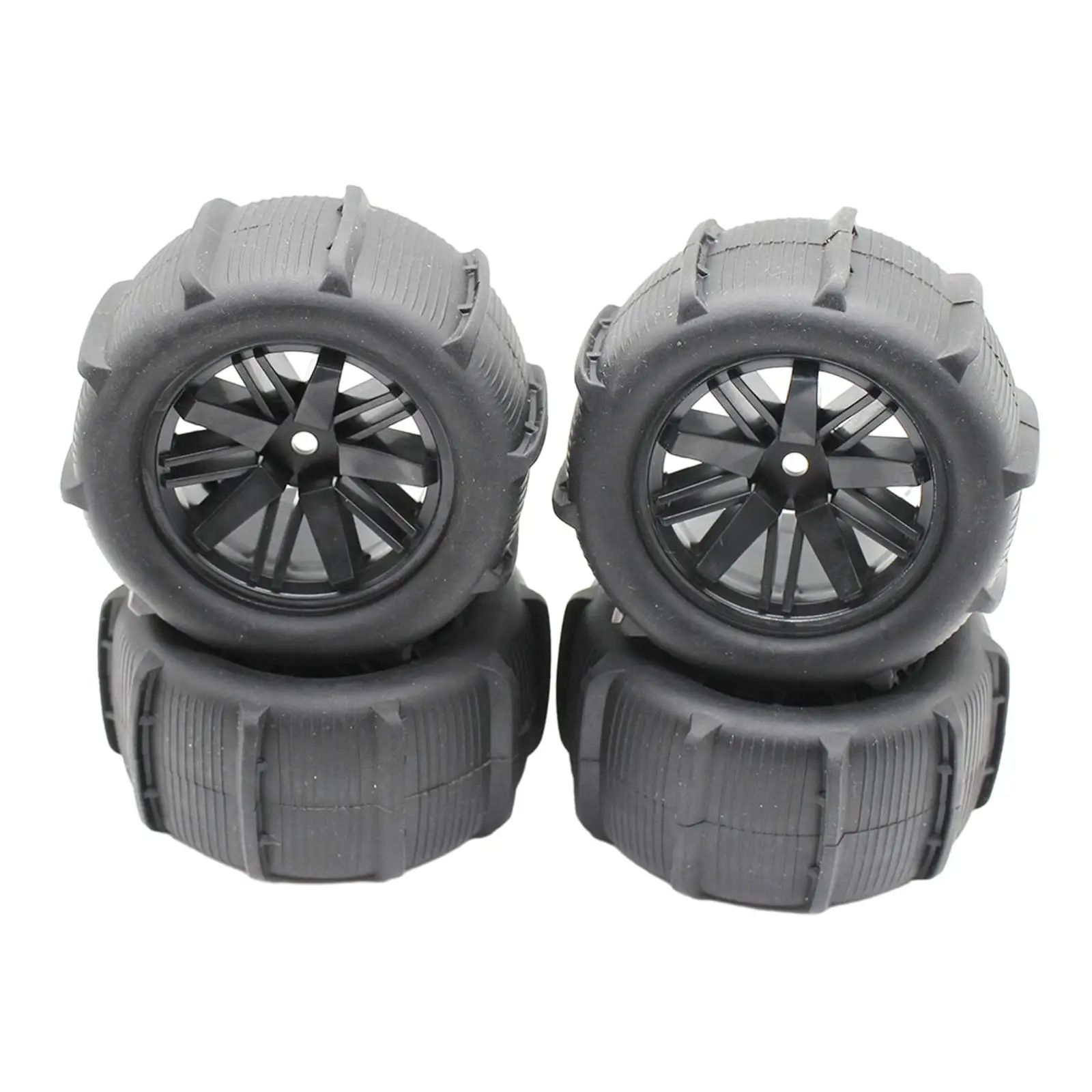 4Pcs 1/14 RC Car Tires Spare Parts 12mm Hex Durable Stable Performance Accessory RC Parts for Wltoys 124016 124019 144011 124007