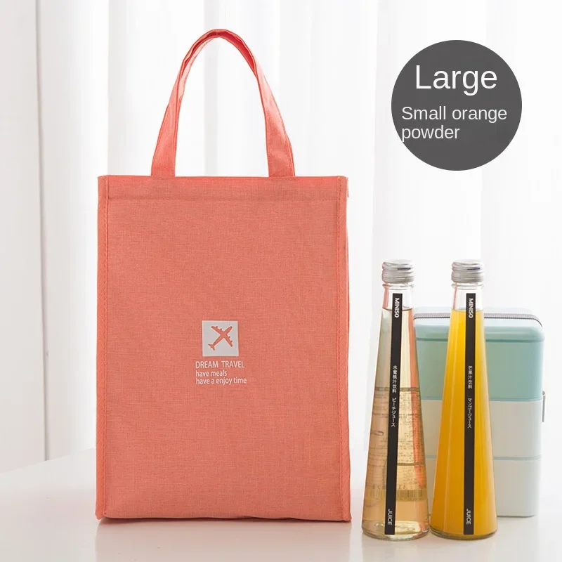 Bolsa de almuerzo portátil para bebé, paquete de aislamiento térmico para comida, Picnic, bolso de mano de tela Oxford para niños - imagen 5