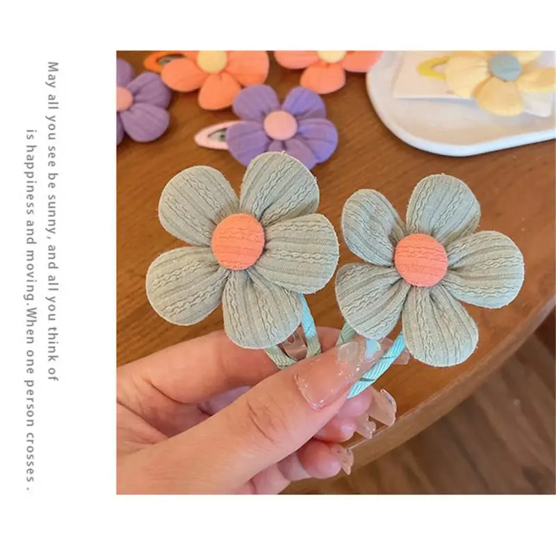Nueva horquilla de flor, horquilla fresca para bebé, accesorios para el cabello para niños, sin dañar el cabello, Clip para bebé, flequillo para niña, tocado - imagen 5