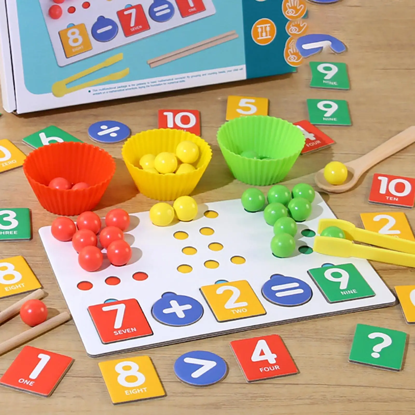Clip Bead Game Color Sorting Matching Toy Fine Motor Skill Toy Educational Tabletop Game Montessori Toy for Kids Birthday Gifts