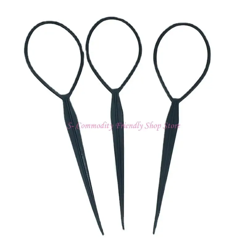 85AE 10Pcs Hair Styling Tool Ponytail Maker Topsy Hair Tail Tools Women Hairstyle - imagen 3