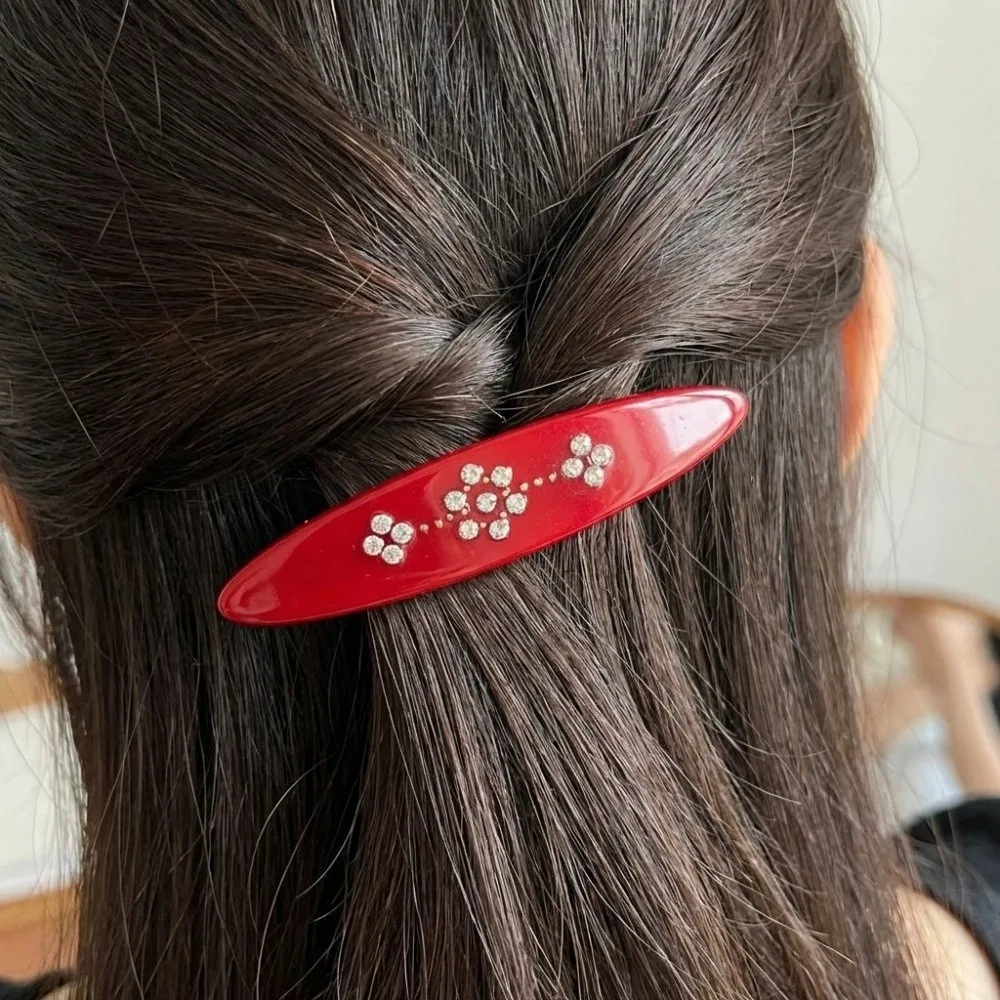 Pinza de pelo retro de acetato – Fuerte sujeción para niñas - imagen 5