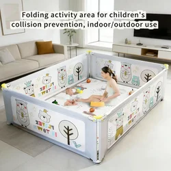 Parque infantil plegable zona de juegos segura para niños interior exterior