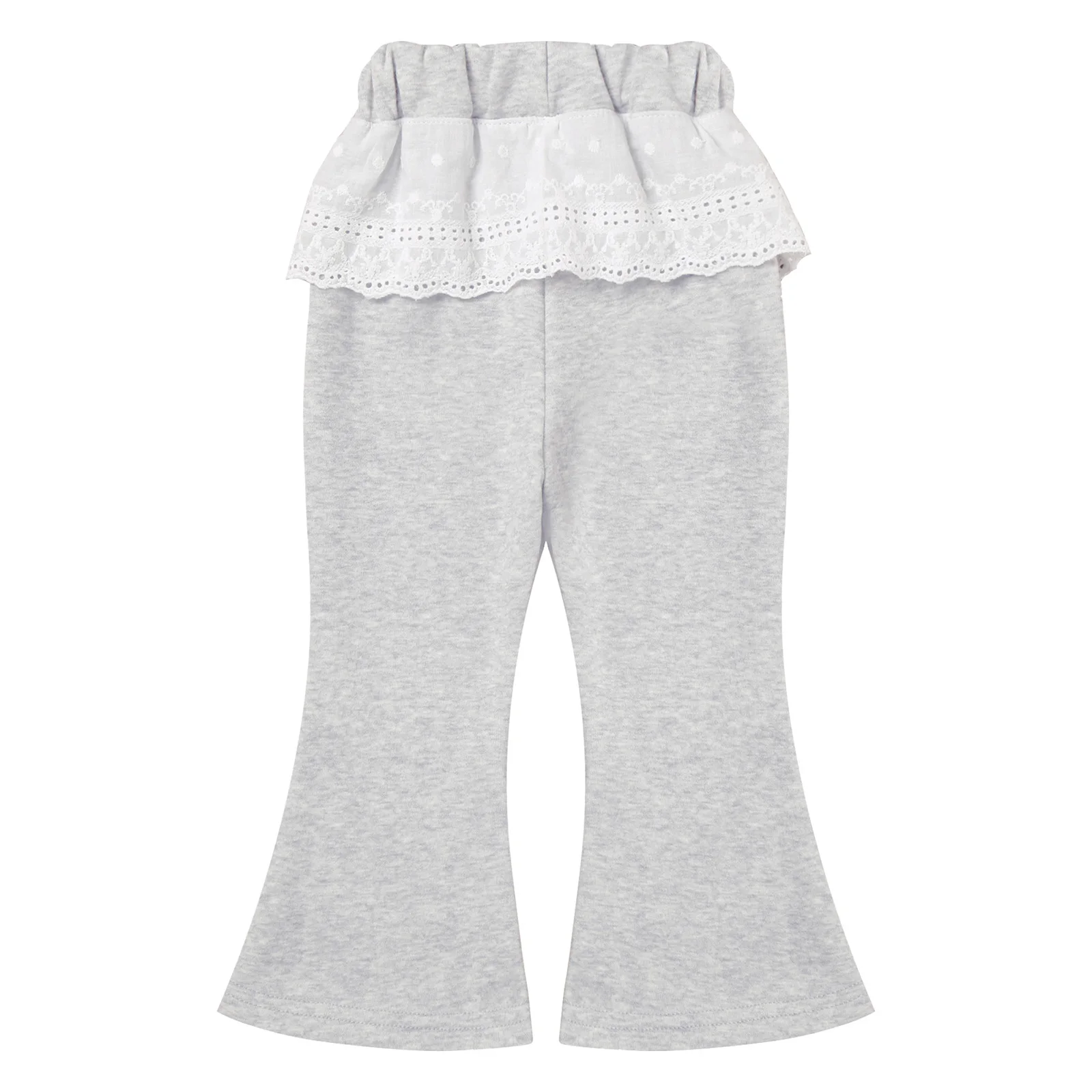 Pantalones bordados con lazo para niña – Cintura elástica y encaje - imagen 5