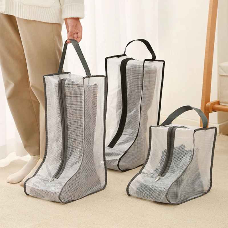 Fundas protectoras transparentes para botas – Bolsa portátil - imagen 3