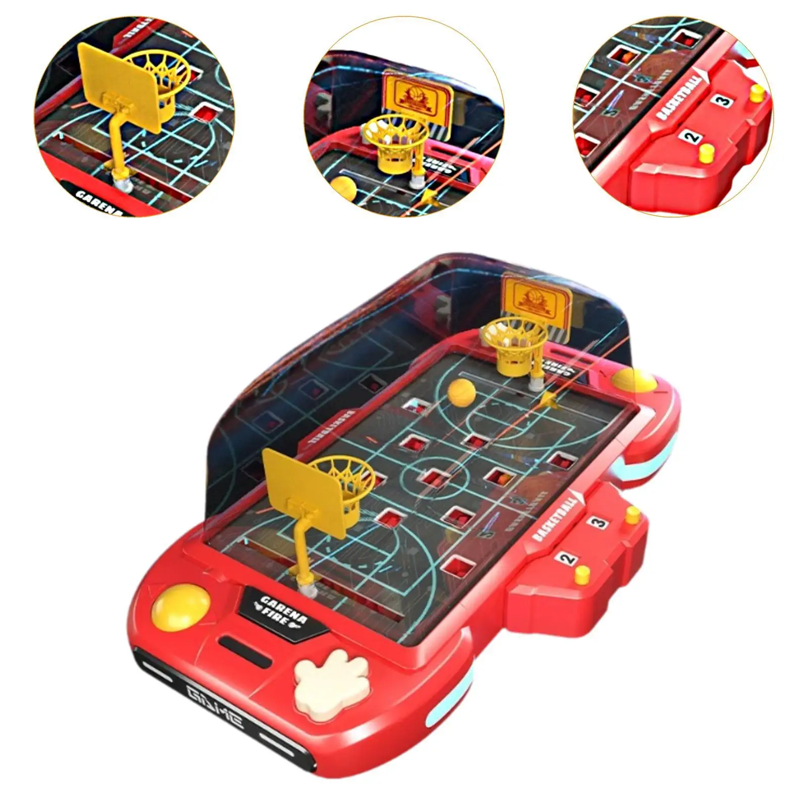 Basket Desktop Game Press and Launch Mechanism for Kids Family Birthday Gift
