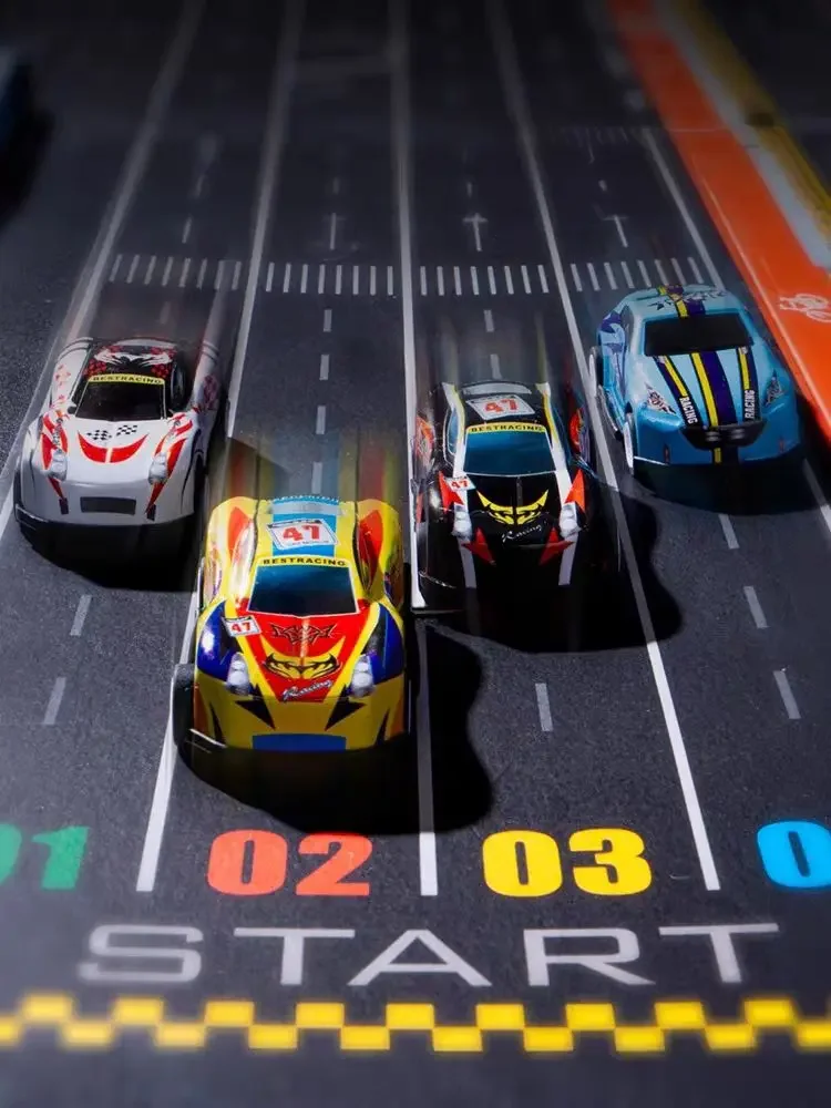 48STK/Set Mini coche extraíble vehículo para niño modelo de juguete niños juegan contenedor de cartón regalo de cumpleaños coche de juguete modelo de simulación - imagen 4