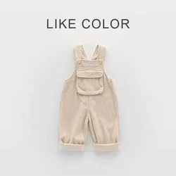 Jumpsuit de pana sin mangas para niño y niña