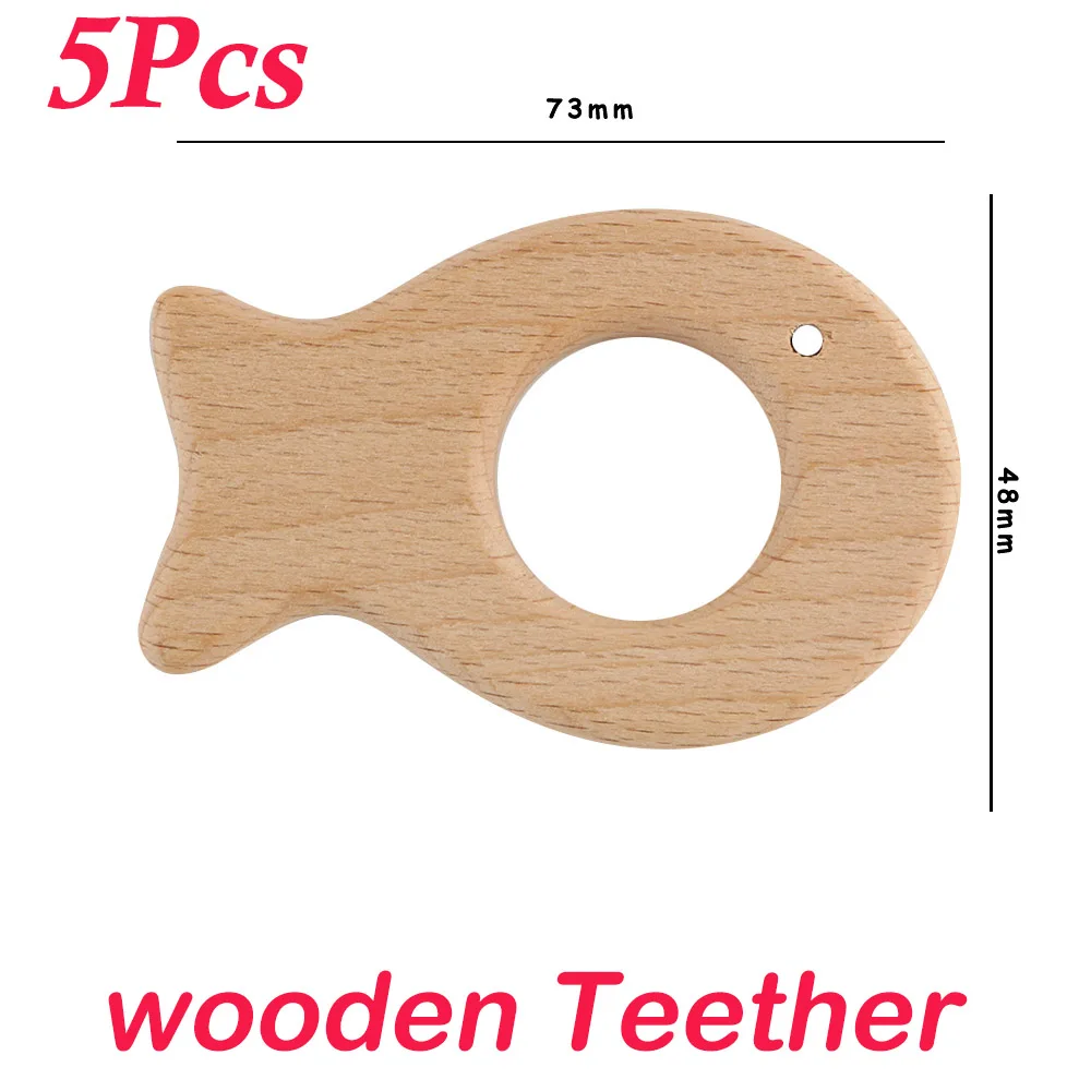 5pcs fish teether