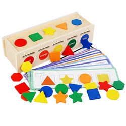 Clasificador de formas y colores – Juguete educativo Montessori de madera