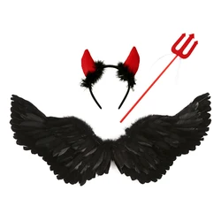 Alas ángel de plumas para bebé niño disponible en blanco