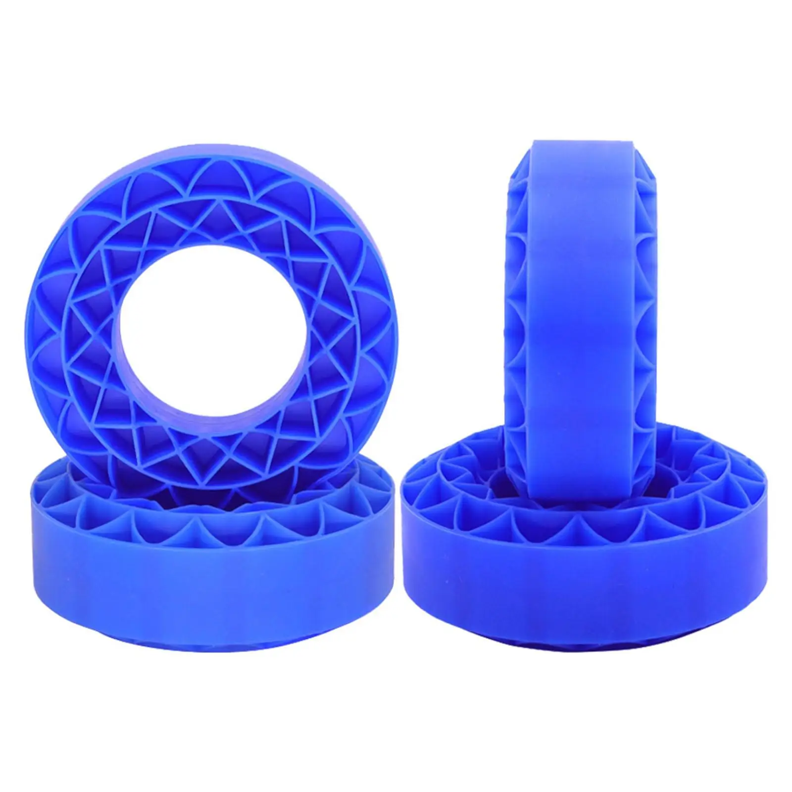 4 Pieces Silicone Rubber Tire Insert Foam 1.9inch Tires Foam Insert for 1/10 RC Car Vehicles 1.9