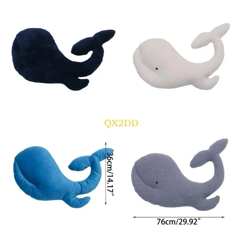 Almohada abrazar ballena peluche para fotos de bebé – Cojín suave infantil - imagen 5