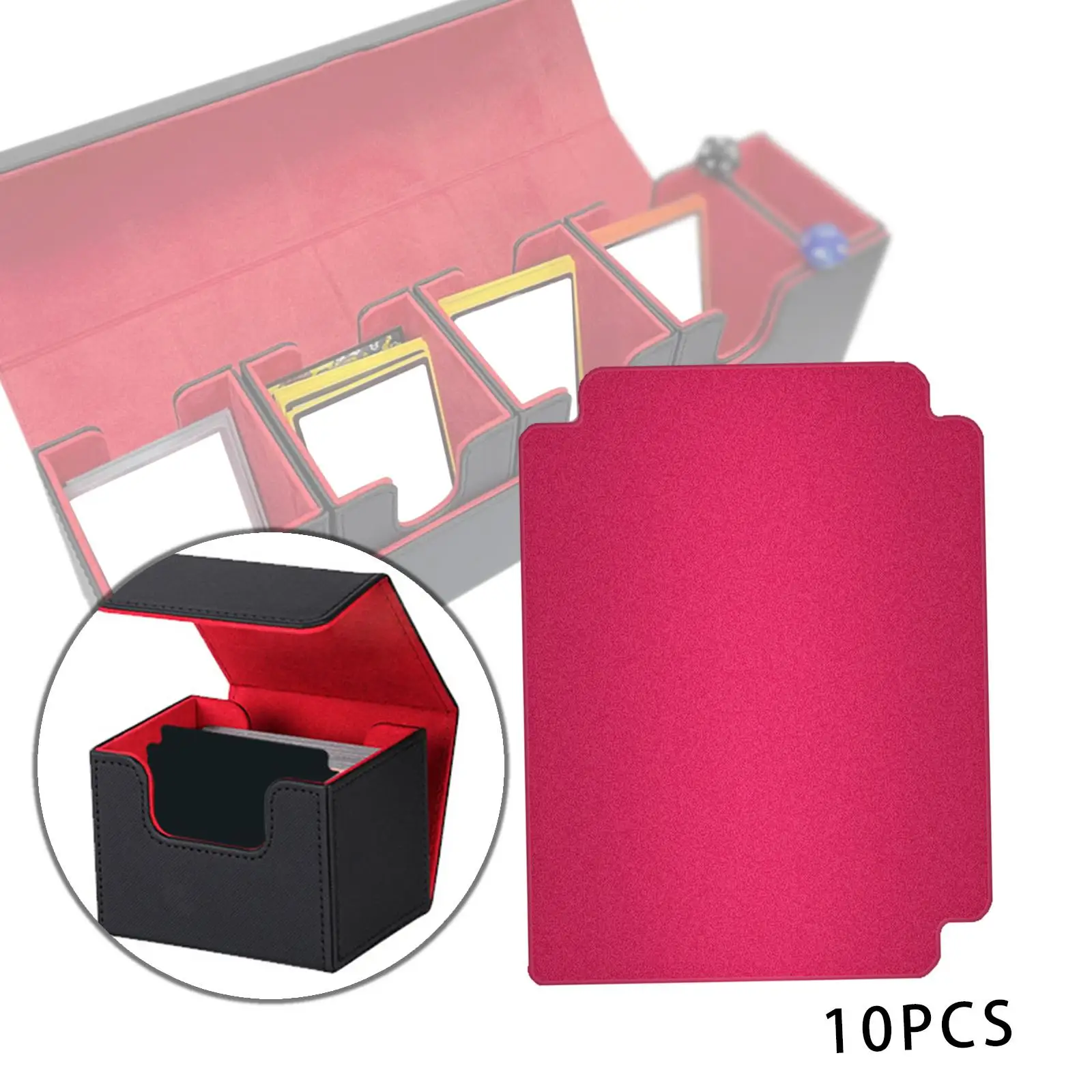 2x10 piezas divisores de tarjetas comerciales divisores de páginas de tarjetas páginas de clasificación de tarjetas tamaño estándar para caja de baraja de cartas para tarjetas deportivas - imagen 2