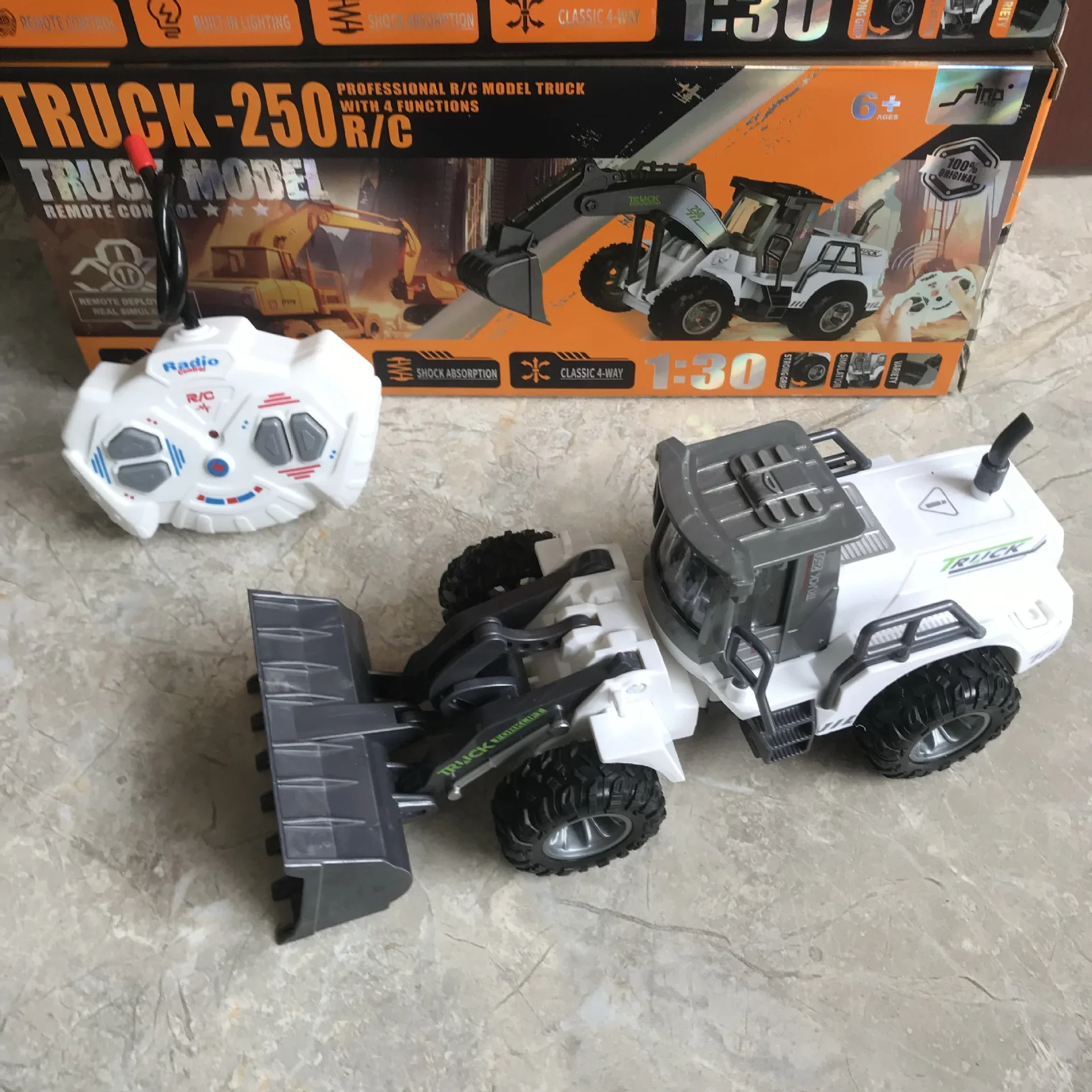 Excavadora RC 1/30, coche de ingeniería, camión de Control remoto, modelo RC, coches de juguete, coches de ingeniería, vehículos eléctricos, modelo de camión Bulldozer - imagen 5