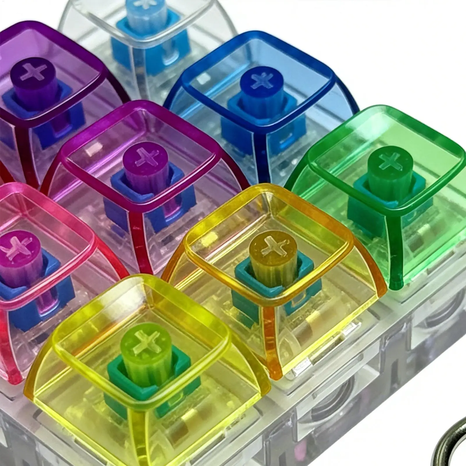 Juguete sensorial antiestrés con teclado mecánico y luces LED - imagen 3