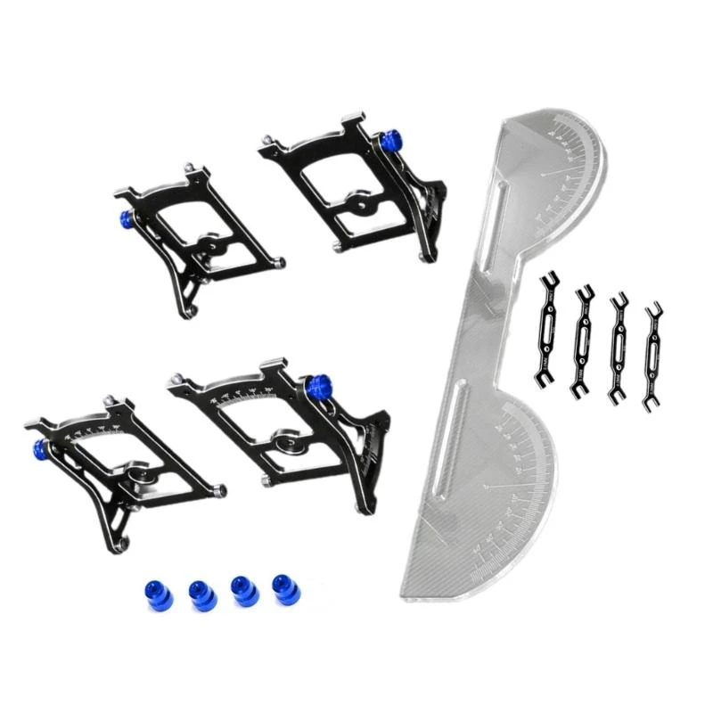 Regla ajustable para coche, sincronizador de enlace de dirección, sistema de configuración, herramienta de medición de dirección para coche de deriva con Control remoto 1:10 - imagen 4