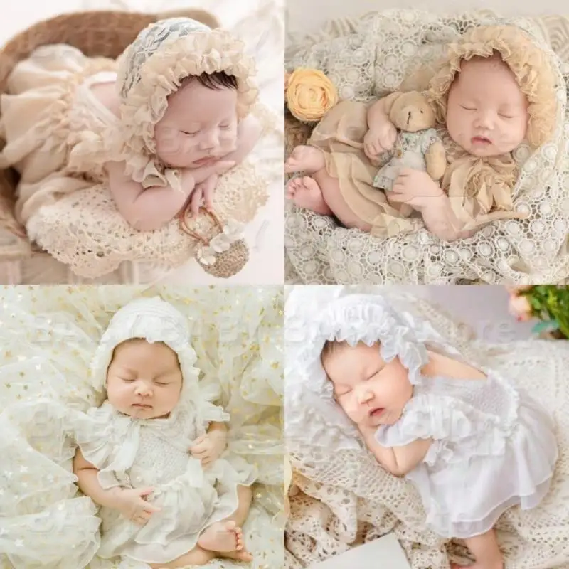 Q81A Hermoso vestido fotografía recién nacidos Sombrillas fotos banda para banda para cabello para cosplay