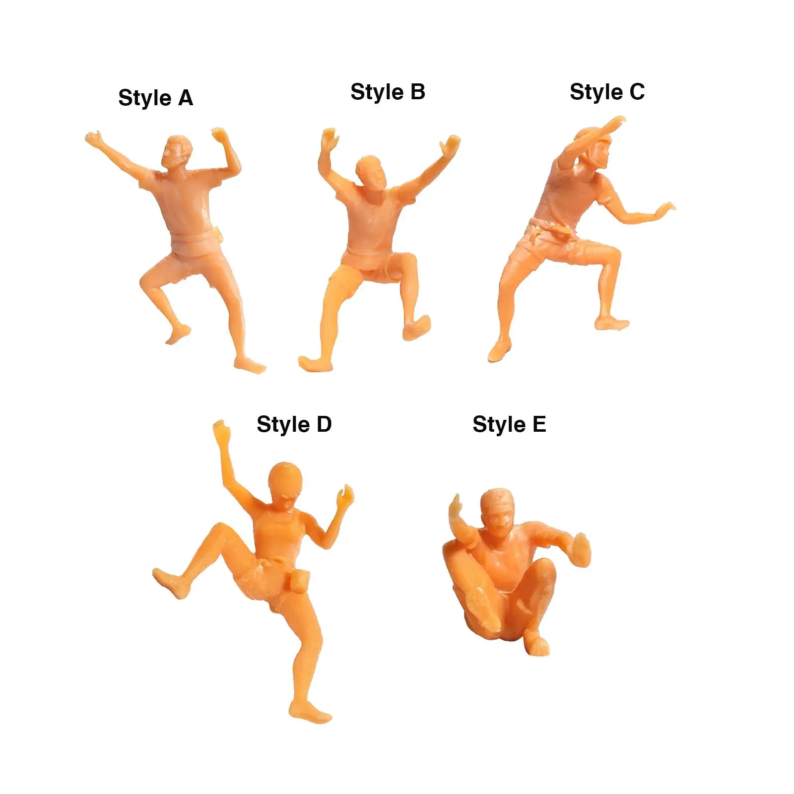 Figuras de personas trepadoras a escala 1/64, proyectos de bricolaje, escena en miniatura, adorno de escritorio, tren, ferrocarril, Dioramas, modelos, decoración de personas