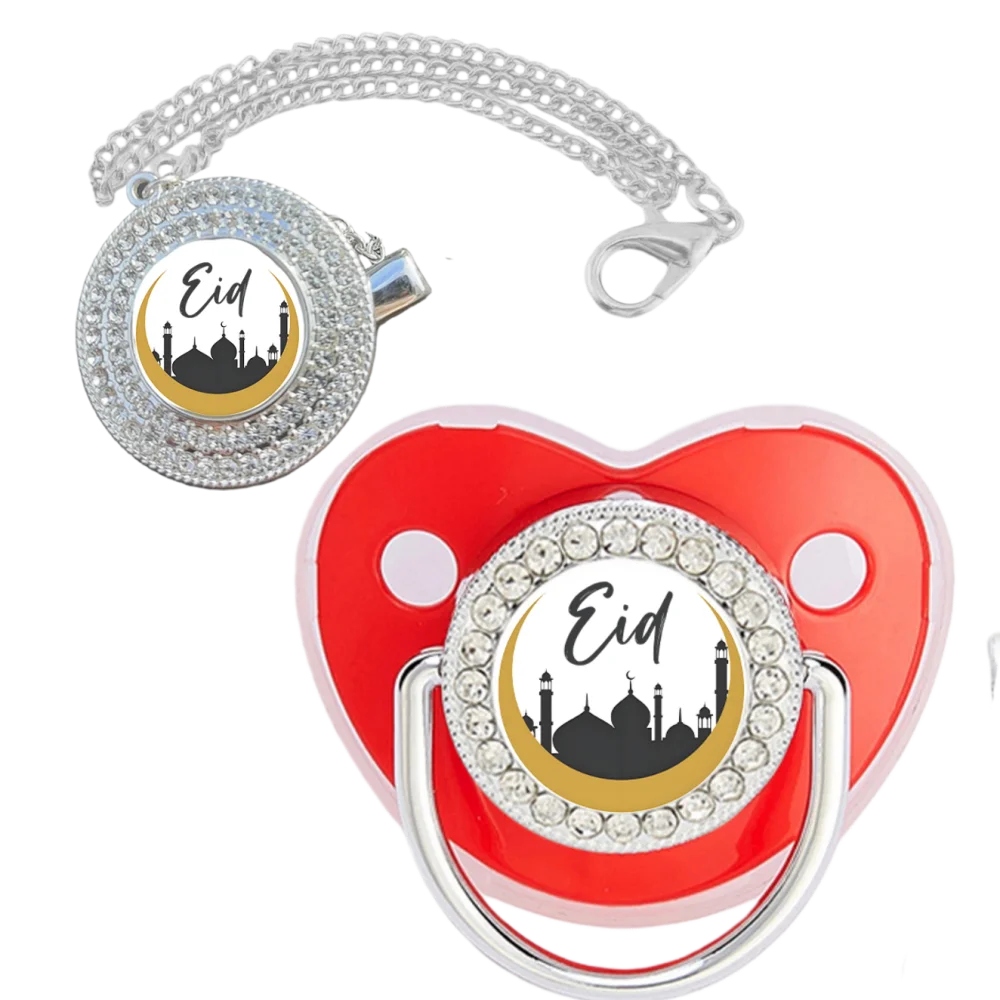 2025 Kawaii's nuevo chupete para bebé con cremallera, juguete con dientes de silicona, soporte para chupete, alimenta regalos de cadena de chupete para bebé musulmán - imagen 5