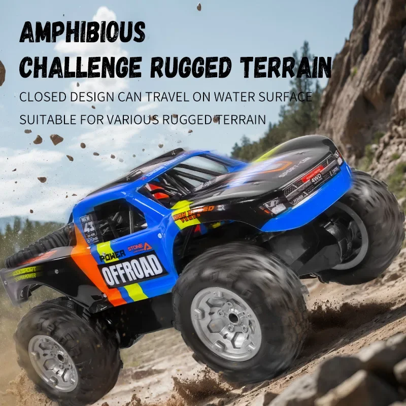 Jjrc Q205 Rc coche impermeable anfibio 4Wd vehículo todoterreno Control remoto agua tierra oruga acrobacias escalada camión juguetes para niños - imagen 5