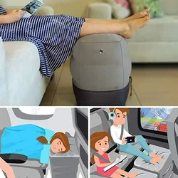 Almohada inflable reposapiés niños – Cama viaje ajustable tren y coche