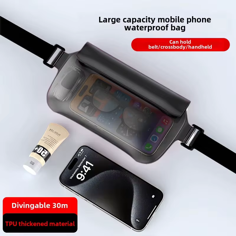 Bolsa impermeable para móvil con pantalla táctil ajustable de cintura - imagen 4