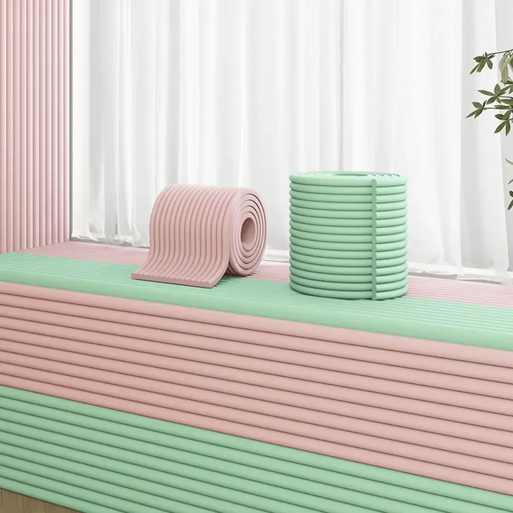 Tira anticolisión de 20x200cm, Protector de esquina autoadhesivo grueso, pegatina de pared de espuma suave para pelar y pegar, mesa de comedor