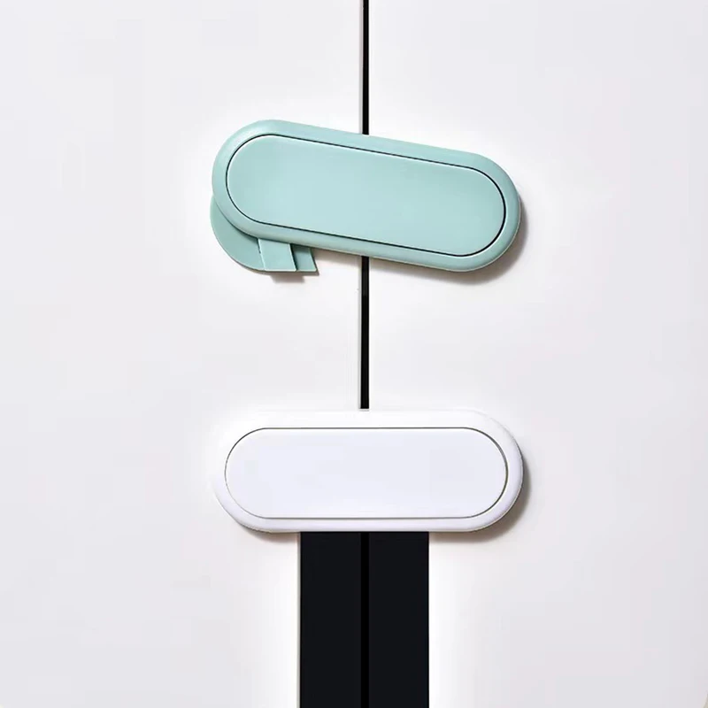 Cerradura de seguridad verde Universal para bebés y niños, dispositivo antipellizco para cajón, ventana, armario, puerta, cuidado de protección de seguridad para el hogar