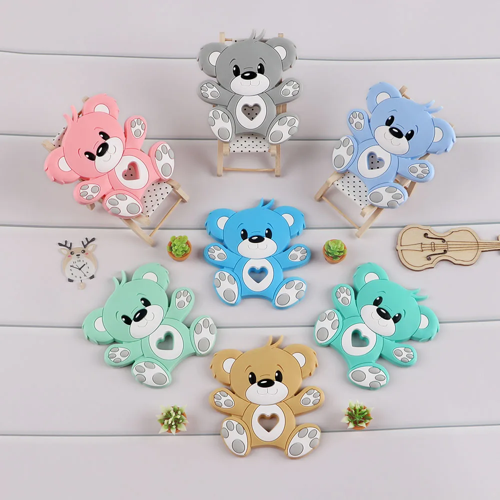 Kovict cuentas de silicona con osito para collar y pulsera - imagen 3