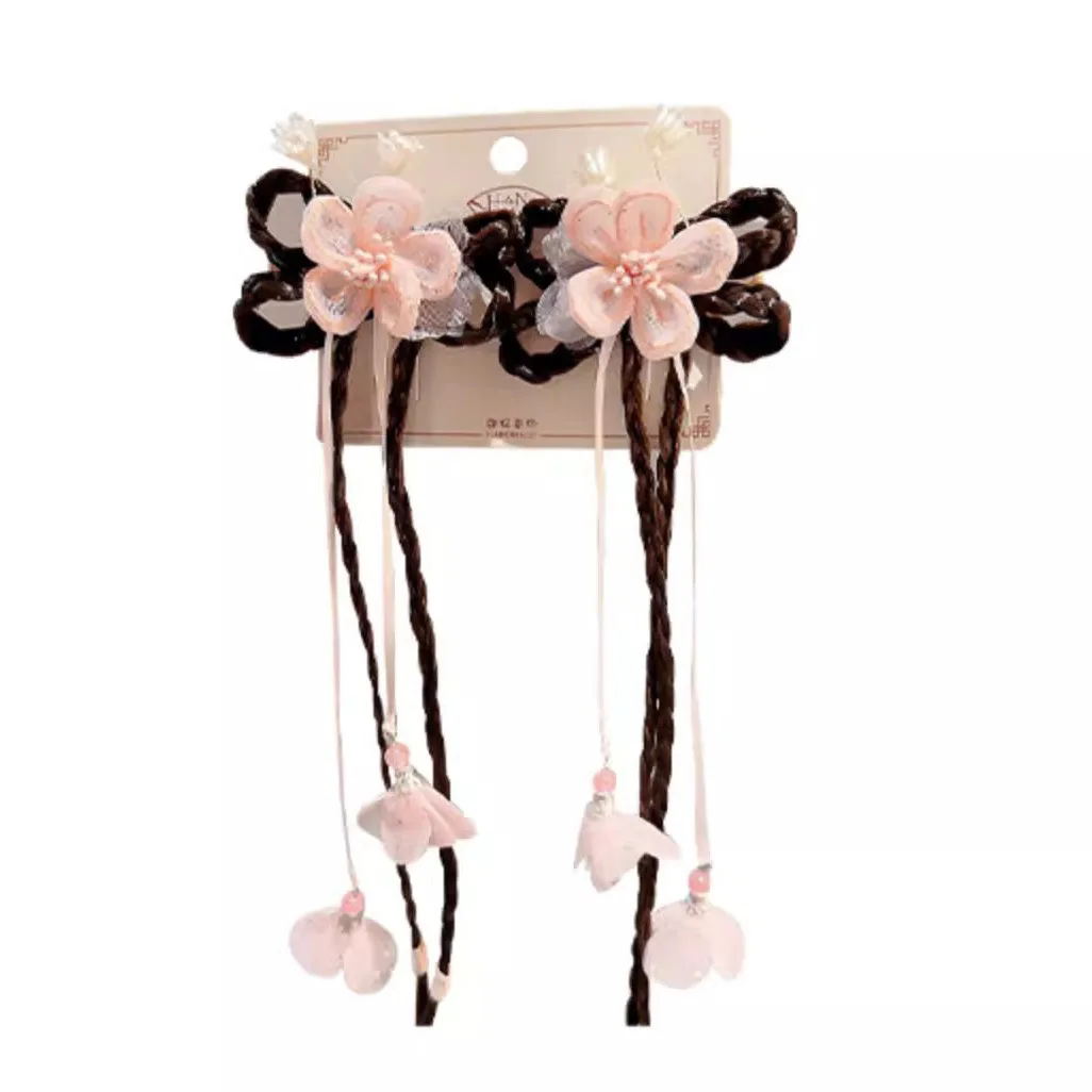 Pinzas de pelo para bebé con lazos y flores - imagen 5