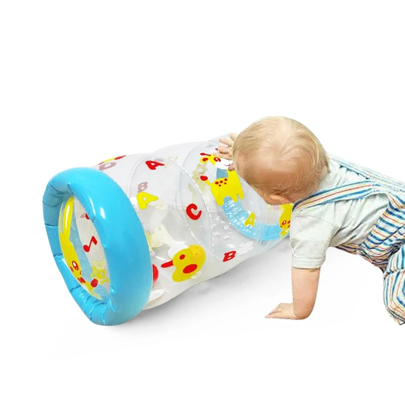 Rodillo inflable con sonajero para bebés - Juguete educativo PVC - imagen 4