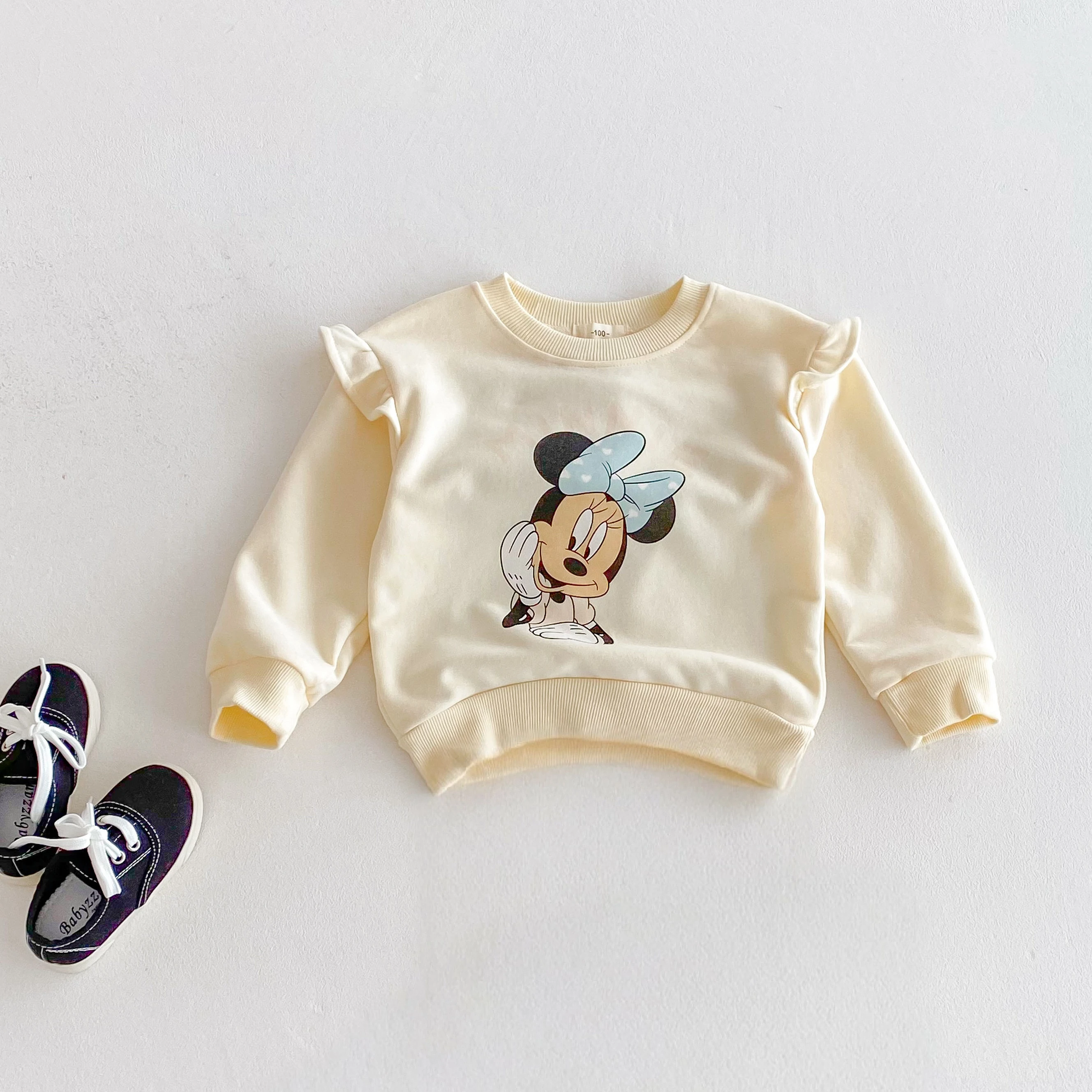 Sudaderas con estampado de gato Marie de Disney para niña, ropa holgada de moda con dibujos animados de Minnie para niño, Tops de manga larga con capucha y cuello redondo - imagen 5